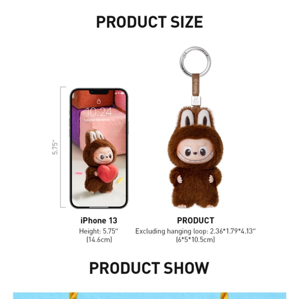 Pop Mart Monsters Plush Pendant, Authentic POPMART Pin for Love Labubu, G - Picture 6 of 6